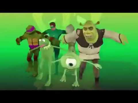 SHREK COM SEUS AMIGOS DANÇANDO (10 horas) 